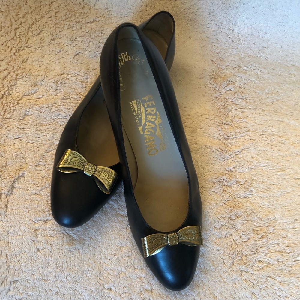 Salvatore Ferragamo Calf Princess Heel Shoes